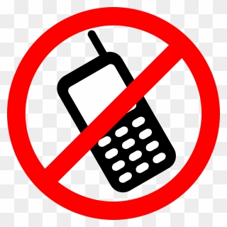 Clip Art Of No Signs - Placa Desligue O Celular - Png Download