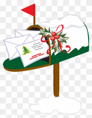 Mailbox Clipart Holiday - Christmas Mailbox Clipart - Png Download
