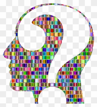 Open-ended Question Computer Icons Human Head Face - Colorful Question Marks Png Clipart