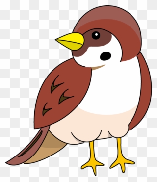 School Kids Fun - Sparrow Bird Clip Art - Png Download