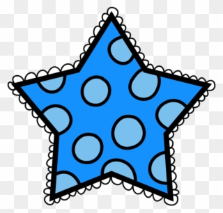 Dont Miss Cliparts - Star With Polka Dots - Png Download