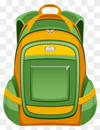 Clip Art Backpack Clipart - School Bag Png Vector Transparent Png