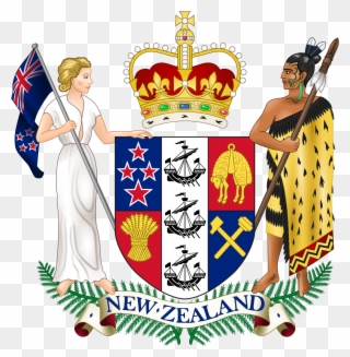 Jpg Library Download Monarchy Of New Zealand - Escudo De Nueva Zelanda Clipart