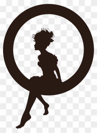 Big Image - Silhouette In Circle Clipart