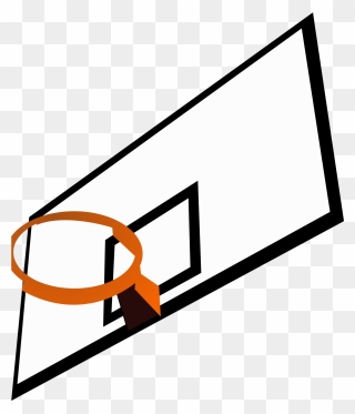 Basketball Court Clip Art - Basketball Hoop Clip Art - Png Download