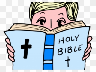 History Clipart Book The Bible - Reading The Bible Clipart - Png Download