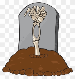 Gravestone Tomb And Skeleton Hand Png Clip Art Imageu200b - Skeleton Hand Coming Out Of Grave Transparent Png