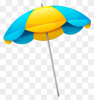 Umbrella Template, Tropical Nursery, Beach Clipart, - Beach Umbrella Cartoon Transparent - Png Download