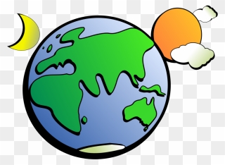 Free Earth And Globe Clipart - Sun Moon Earth Clipart - Png Download