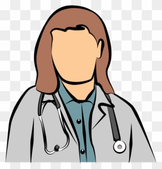 Free Female Doctor Clipart Image - Transparent Background Doctor Clipart - Png Download