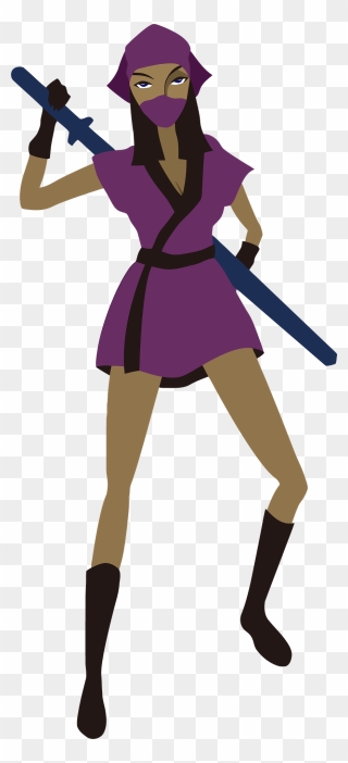 Ninja Free To Use Cliparts - Png Warrior Female Clipart Transparent Png