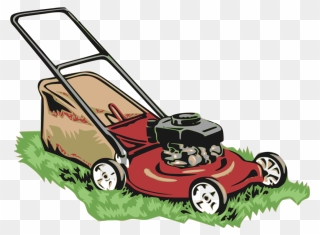 Clipart - Red Lawnmower - Lawnmower Png Transparent Png