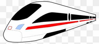 This Work, Identified By Publicdomainfiles - Bullet Train Clip Art - Png Download
