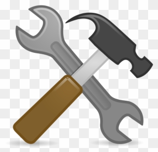 Clipart - Wrench And Hammer Clipart - Png Download