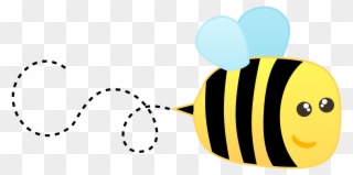 Bumble Bee Clip Art Free Vector In Open Office Drawing - Clip Art Transparent Background Bees - Png Download