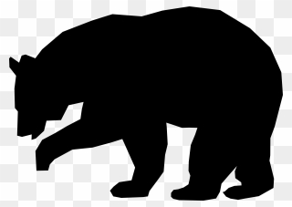 American Black Bear Polar Bear Grizzly Bear Drawing - Black Bear Silhouette Png Clipart