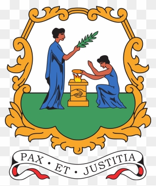 Open - Coat Of Arms Of St Vincent And Grenadines Clipart