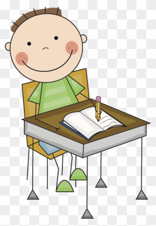 Boy - Kids Writing Clipart - Png Download