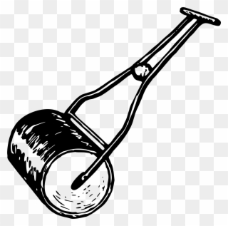 Roller Lawn Mowers Garden Tool - Lawn Roller Clip Art - Png Download