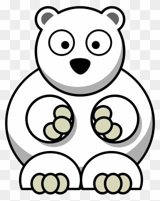Polar Bear Giant Panda American Black Bear Cartoon - Polar Bear Cartoon Transparent Clipart