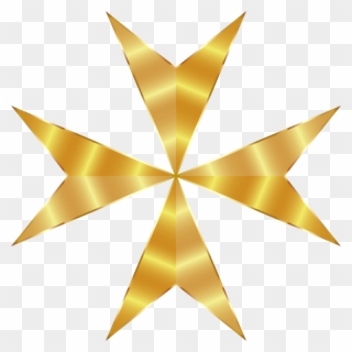 Maltese Cross Christian Cross Gold Bolnisi Cross - Blue Maltese Cross Png Clipart