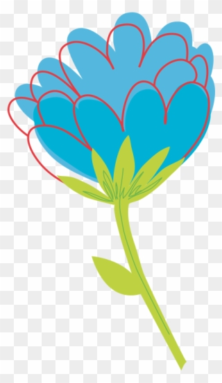 Gerbera Daisy Clipart - Single Flower Vector Art - Png Download