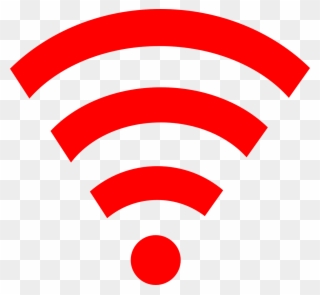 Red Wifi Link Clip Art - Wifi Logo Red Png Transparent Png