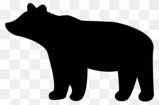Download Jpg Transparent Download Encode To Base Png - Black Bear Cub Silhouette Clipart