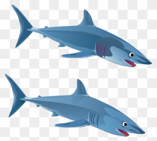 Free Shark Images Download On Clipart Library - Two Sharks Clipart - Png Download
