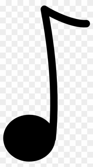 Eighth Note Musical Note Art - Quaver Clipart - Png Download