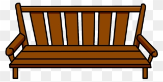 Porch Bench Cliparts - Club Penguin Bench - Png Download