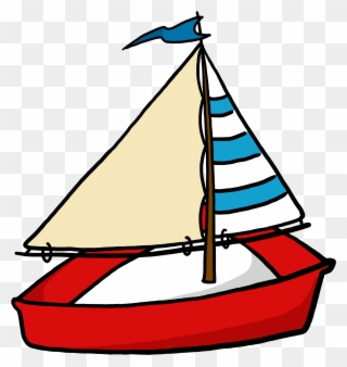 Toy Sailboat Clipart - Boat Clipart Transparent Background - Png Download
