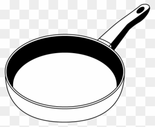 Frying Pans - Pan Clip Art Black And White - Png Download - Full Size ...