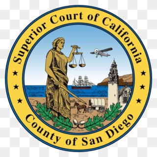 Svg Freeuse Library Courthouse Clipart Gov - San Diego Superior Court Seal - Png Download