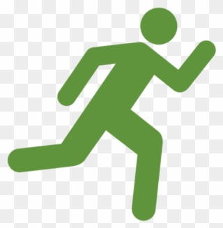 A Runner - Girl Running Away Clipart - Png Download