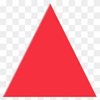 Right Triangle Clipart - Red Triangle - Png Download