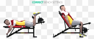Exercise Bench Clipart Leg Exercise - Leisure - Png Download