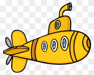 Commercial Fishing Boat Clipart - Cartoon Submarine - Png Download