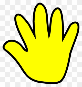 Handprint Clipart Right - Waving Hand Gif Png Transparent Png