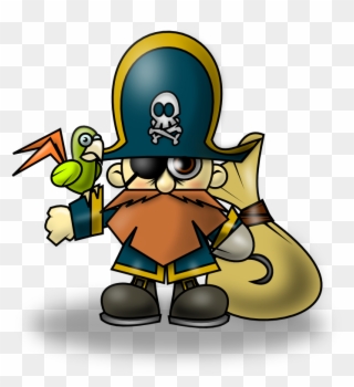 Pirate Clipart Clipartion Com - Pirate Of The Caribbean Cartoon - Png Download