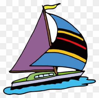 Sailing Ship Clip Art - Sail Cartoon - Png Download