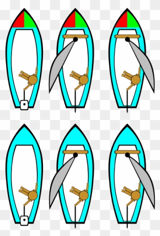 Boating Rules Illustrations Clip Art - Clipart Top View Of Boats - Png Download