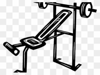 Exercise Bench Clipart Bar Weight - Weight Set Clip Art - Png Download