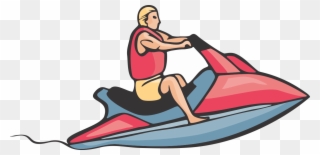 Nonsensical Jet Ski Clipart Personal Water Craft Sea - Jetski Clipart - Png Download