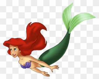 Bench Clipart Transparent - Ariel The Little Mermaid Swimming - Png Download