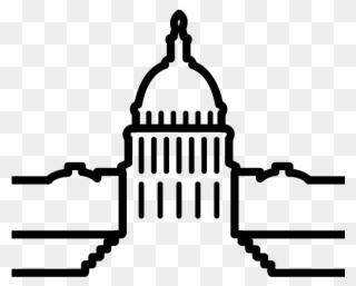Political Clipart Legislation - Black And White Congress Clipart - Png Download