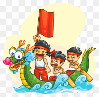 Dragon Boat - Dragonboat Cartoon Transparent Clipart