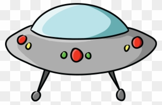 Spaceship Clipart Free - Alien Spaceship Clipart - Png Download