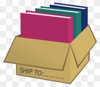 Free Shipping Clipart - Book In The Box Clipart - Png Download