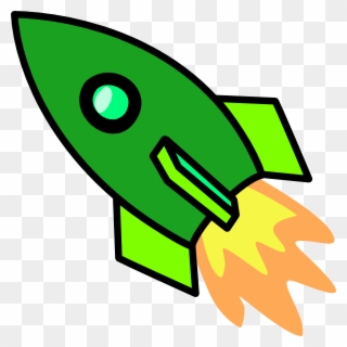 Clip Art Rocket Ship - Green Rocket Clipart - Png Download